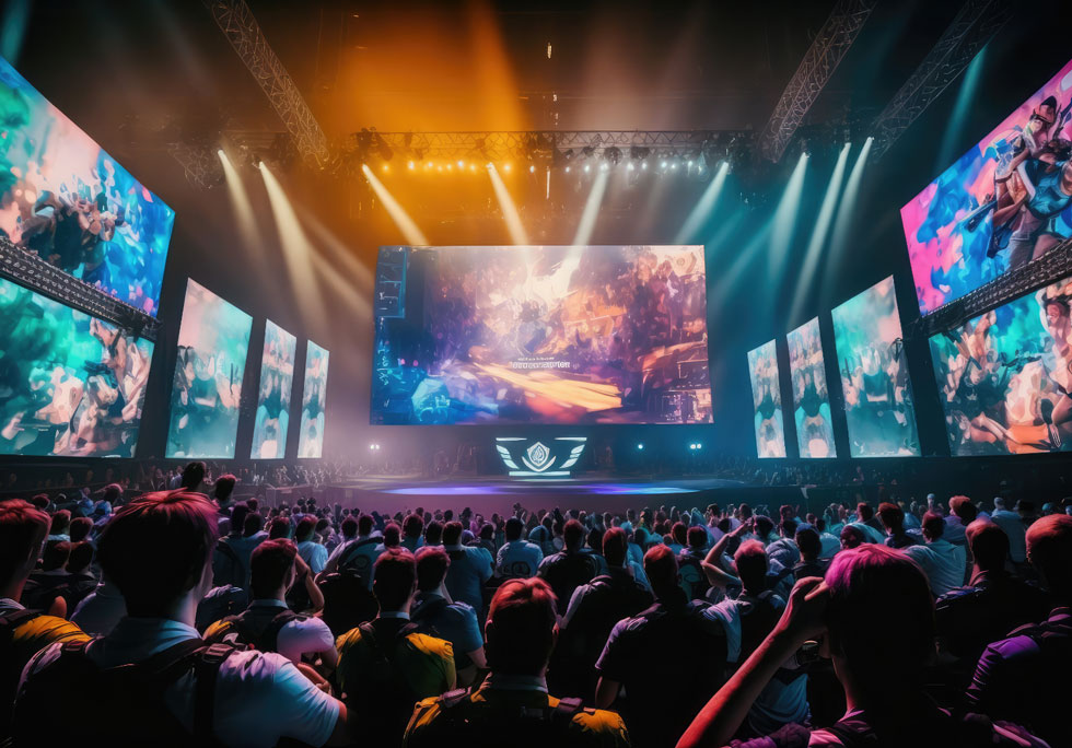 Photo of live event with crowd